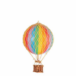 Decorative balloon with stripes - Rainbow - Small - Authentic Models