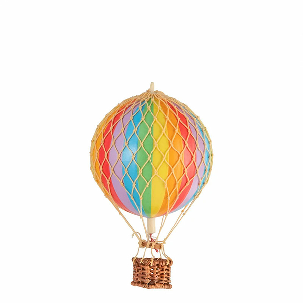 Decorative balloon with stripes - Rainbow - Small - Authentic Models
