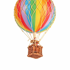 Decorative balloon with stripes - Rainbow - Small - Authentic Models