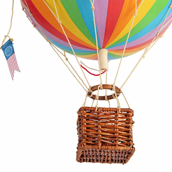 Decorative balloon with stripes - Rainbow - Medium - Authentic Models