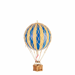 Decorative balloon with stripes - Blue - Small - Authentic Models