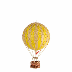 Decorative balloon with stripes - Yellow - Small - Authentic Models