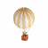 Ballon décoratif à rayures - Ivoire - Petit modèle - Authentic Models