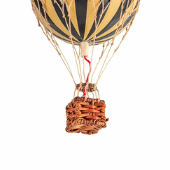 Decorative balloon with stripes - Black - Small - Authentic Models