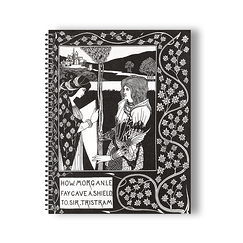 Spiral Notebook Beardsley - Morgan Le Fay