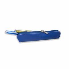 Leather Pen / Make-up Case Riviera - Blue