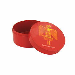 Red lacquered wooden box - Ceci est un empereur