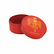 Boîte ronde en bois laqué rouge - Ceci est un empereur