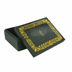 Black lacquered wooden box - Napoleon Emblems