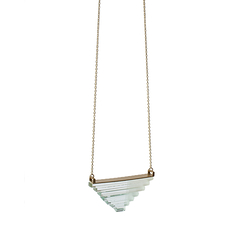 Glass pyramid necklace - Rosa Mendez