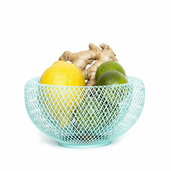Coupe à fruits en métal vert menthe - 20 cm - Fundamental Berlin
