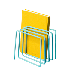 Magazine Rack Blue - Block Design