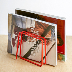 Magazine Rack Red - Block Design
