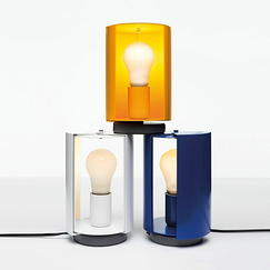 Lampe pivotante à poser - Charlotte Perriand - Nemo Lighting - Bleue