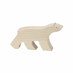 François Pompon White Bear Wooden Figurine - Pompon Toys