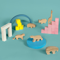 Figurine en bois Rhinocéros de François Pompon - Pompon Toys