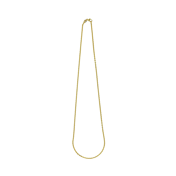 Forced Chain Gold-plated - 45 cm - Diameter 1,5 cm