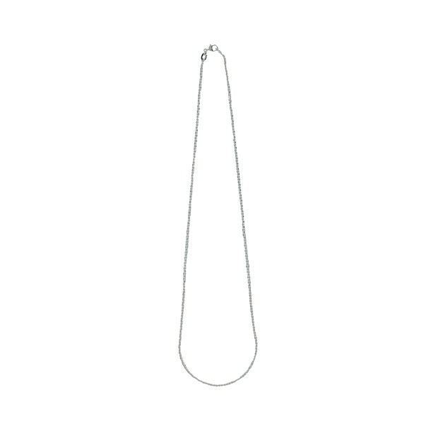 Forced Chain in silver - 45 cm - Diameter 1,5 cm