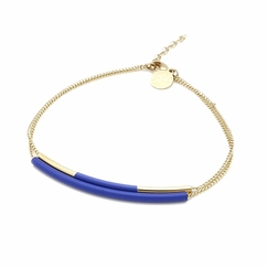 Sir double bracelet - Blue