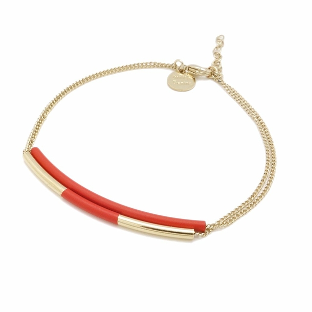 Bracelet Sir double - Rouge