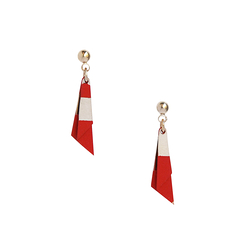 Boucles d'oreilles Pépites - Rouge