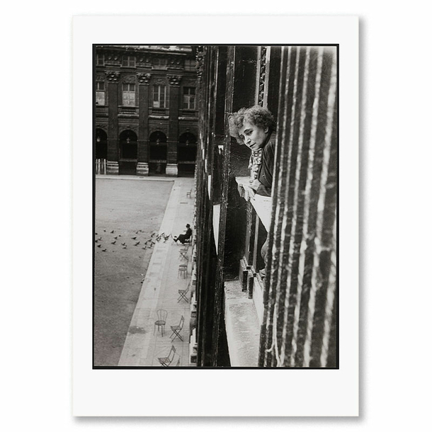 Pierre Jahan - Colette at the window of her appartment at the Palais Royal Poster