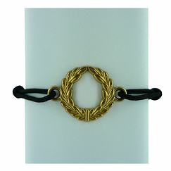 Bracelet lien ajustable Couronne de laurier