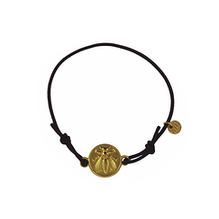 Bracelet cordon ajustable Abeille