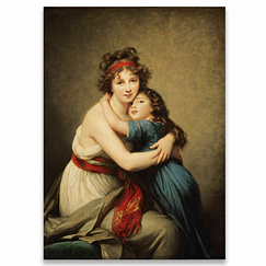 Elisabeth-Louise Vigée-Le Brun - Madame Vigée-Le Brun and his daughter Poster