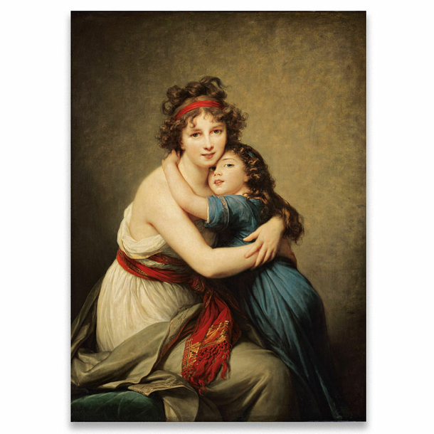 Elisabeth-Louise Vigée-Le Brun - Madame Vigée-Le Brun and his daughter Poster