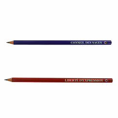Crayon à papier du Conseil Constitutionnel bleu - Conseil des Sages
