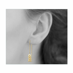 Laurel leaves Pendant Earrings