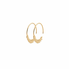 Laurel leaves Creole Earrings