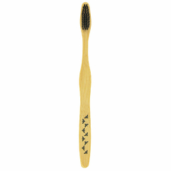 Bamboo toothbrush with emblems of Napoleon, with its case