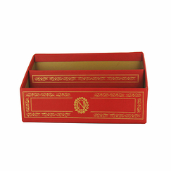 Porte-lettres de bureau Rouge Emblèmes Napoléon