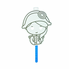 Napoleonette Mask to colour