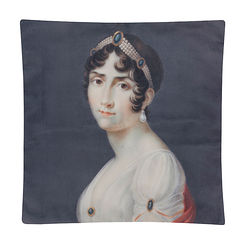 Housse de coussin en velours Jacques-Louis Comte - Portrait de Joséphine 45x45 cm