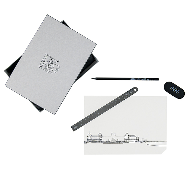 Stationery Set Pei - Pyramid of the Louvre / Archivia