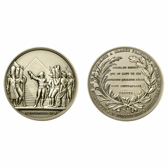 Médaille historique Bataille des Pyramides, bronze florentin, 59 mm - Monnaie de Paris