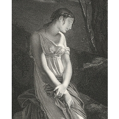 Engraving The unfortunate mother - Constance Mayer