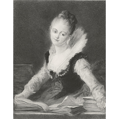 L'étude - Jean-Honoré Fragonard
