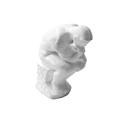 White Eraser Auguste Rodin - The Thinker