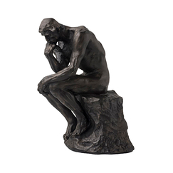 Or LOVIVER Auguste Rodin Le Penseur Assis Homme Statue Figurine Résine Sculpture Moderne Bureau à Domicile Salle D'étude Décor de Bureau