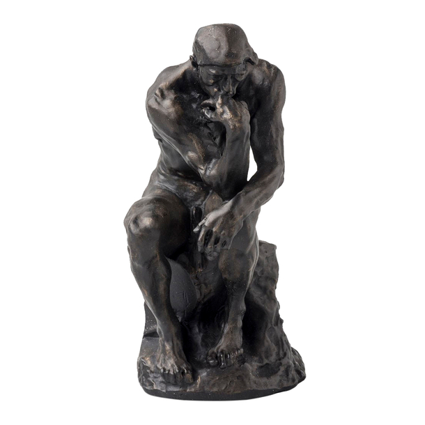 Blanc, 8 cm Reproduction Statue Le penseur de Rodin 