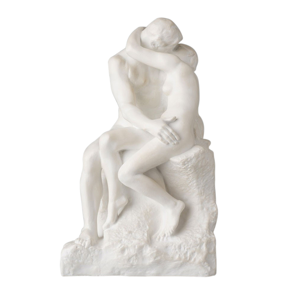 The Kiss - Auguste Rodin - Resin with marble patina