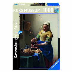 Puzzle 1000 pièces Johannes Vermeer - La laitière - Ravensburger et Rijks Museum