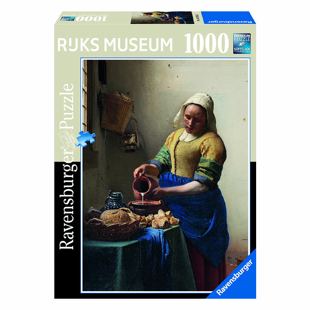 Puzzle 1000 pieces Johannes Vermeer - The Milkmaid - Ravensburger and Rijks Museum