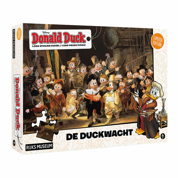 Puzzle 1 000 pieces Donald Duck & Rembrandt - Rijks Museum