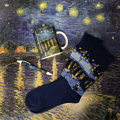 Chaussettes Vincent van Gogh - La nuit étoilée - Musée d'Orsay