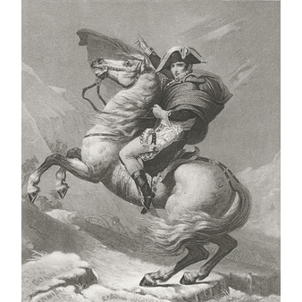 Napoleon Bonaparte, First Consul, crosses the Alps in May 1800